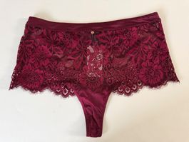 BELDONA, String-Panty FAYOLA, Grösse M, Farbe Bordeaux-Rot