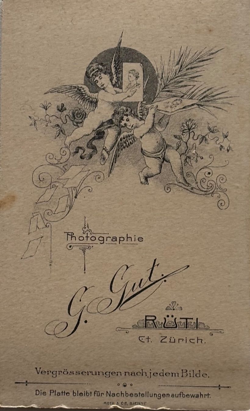 Cartes postales: CDV G. Gut, Rüti - Mann, Mode – D'occasion à Frauenfeld par Merk52 1