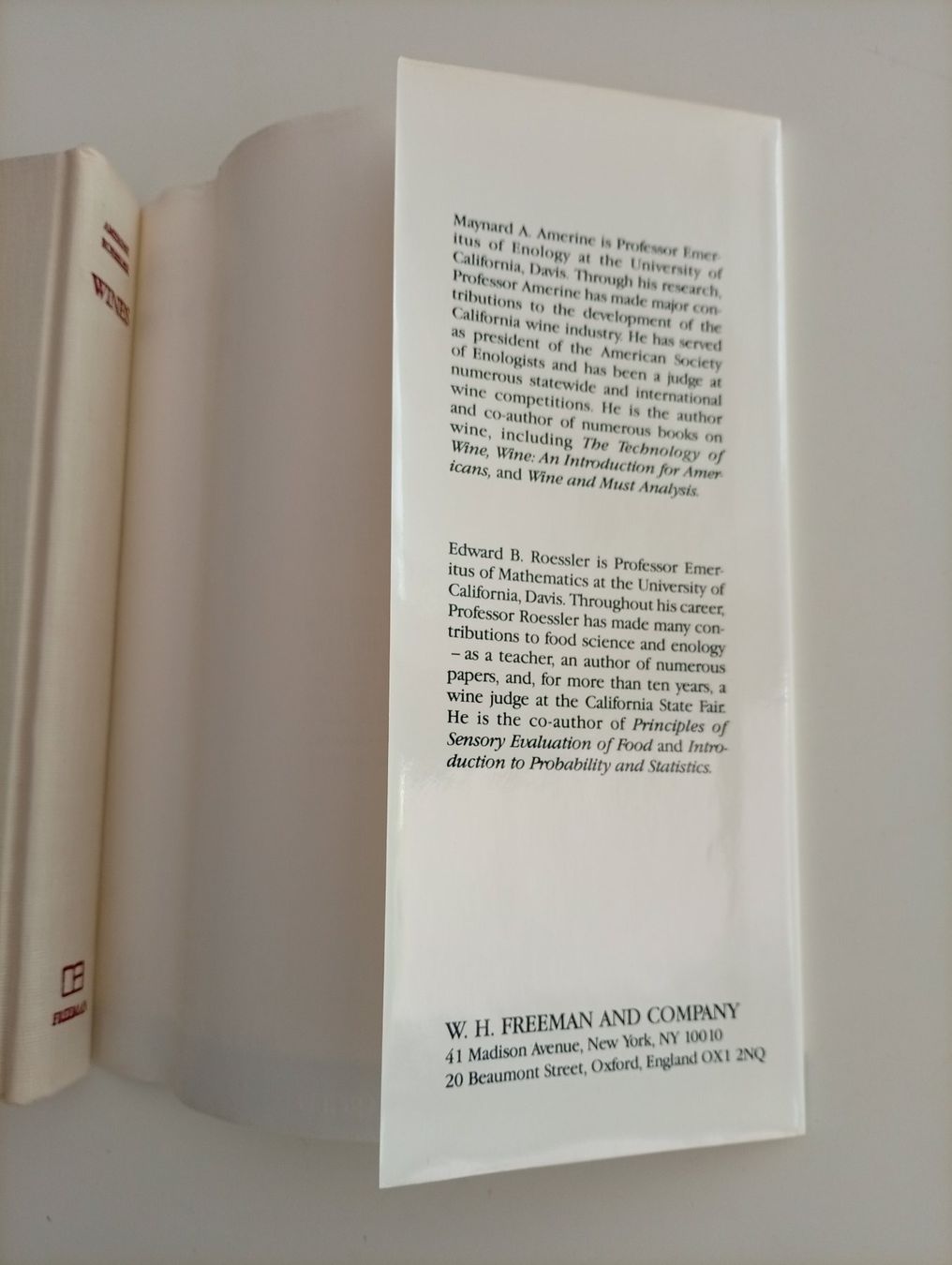 Livres: Wines. Their Sensory Evaluation – D'occasion à Locarno par edn.vintage 6