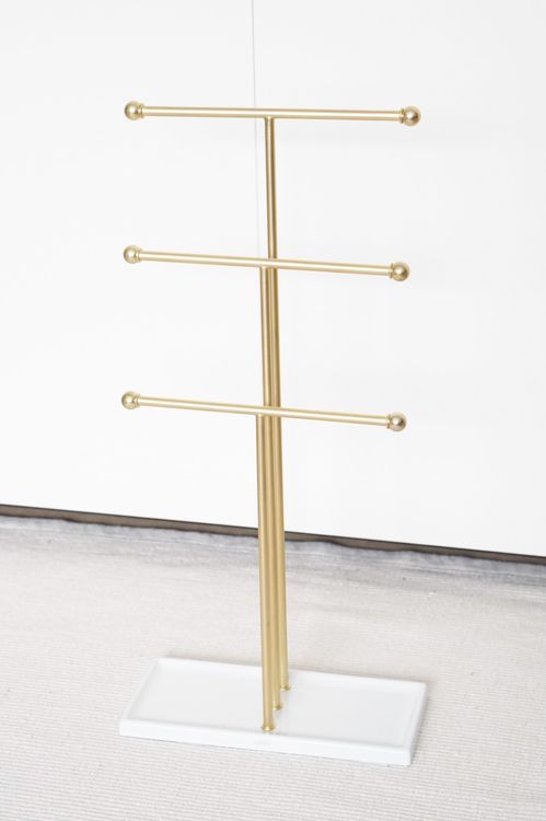 10 Sets Metall Regale 3D Quadratisch - Goldene Display Ständer Für Schmuck & Uhren