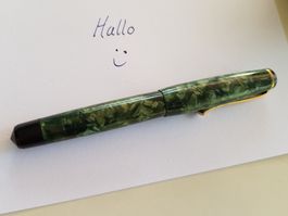 SOENNECKEN S25 Feder 14K / 585 Gold Kolbenfüller VINTAGE rar