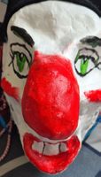 Gruselige Clown-Larve  Handgemacht!