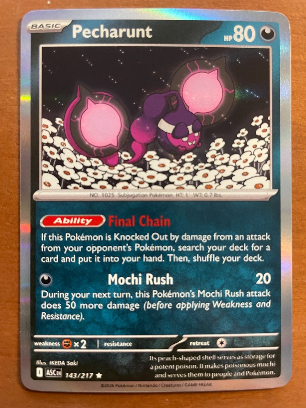 Pokémon Carte collezionabili: Pokemon Pecharunt Holo (Versand gratis) – Nuovo (secondo la descrizione) da Chur venduto da Angerson