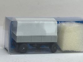 GB5- Beka Modellbau kleiner 2 Achsanhänger grau