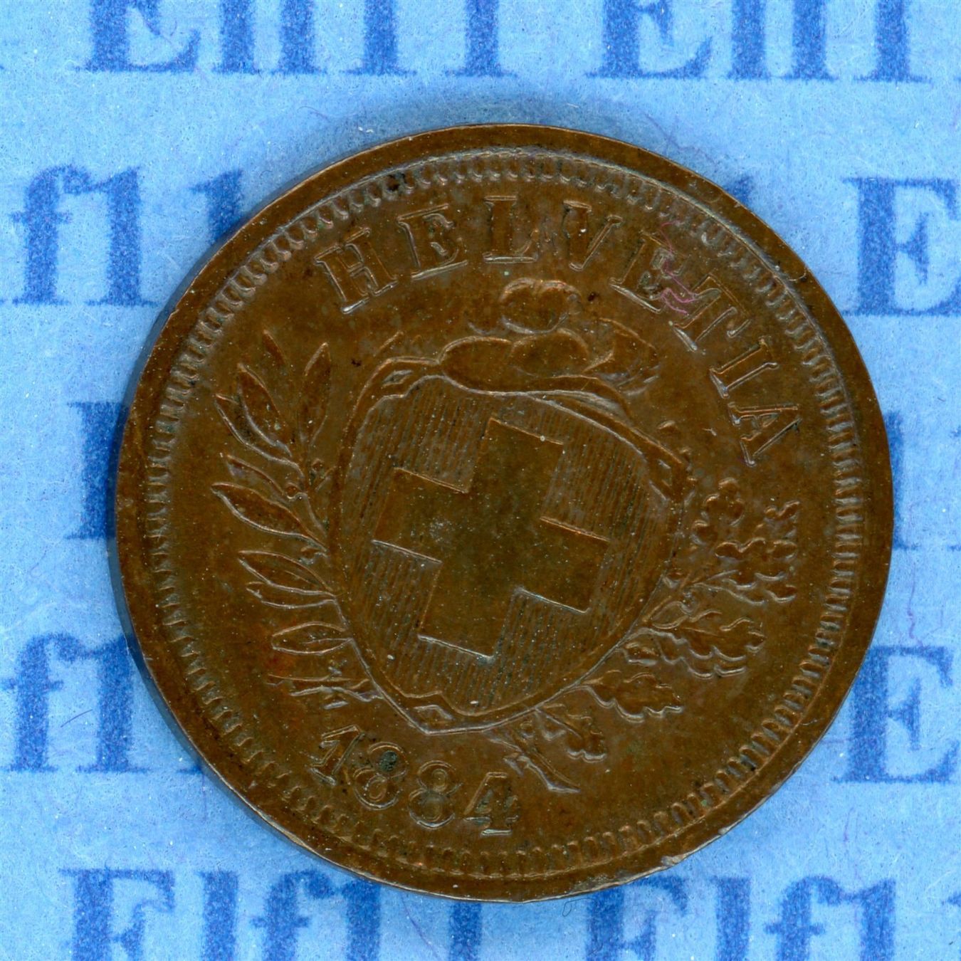 Tutti le monete: CHF___0.01 1884 vz 1 Rappen – Usato da Widnau venduto da Elf11