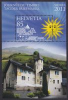 2011, Tag der Briefmarke Sierre Block Nr. 1412 postfrisch **