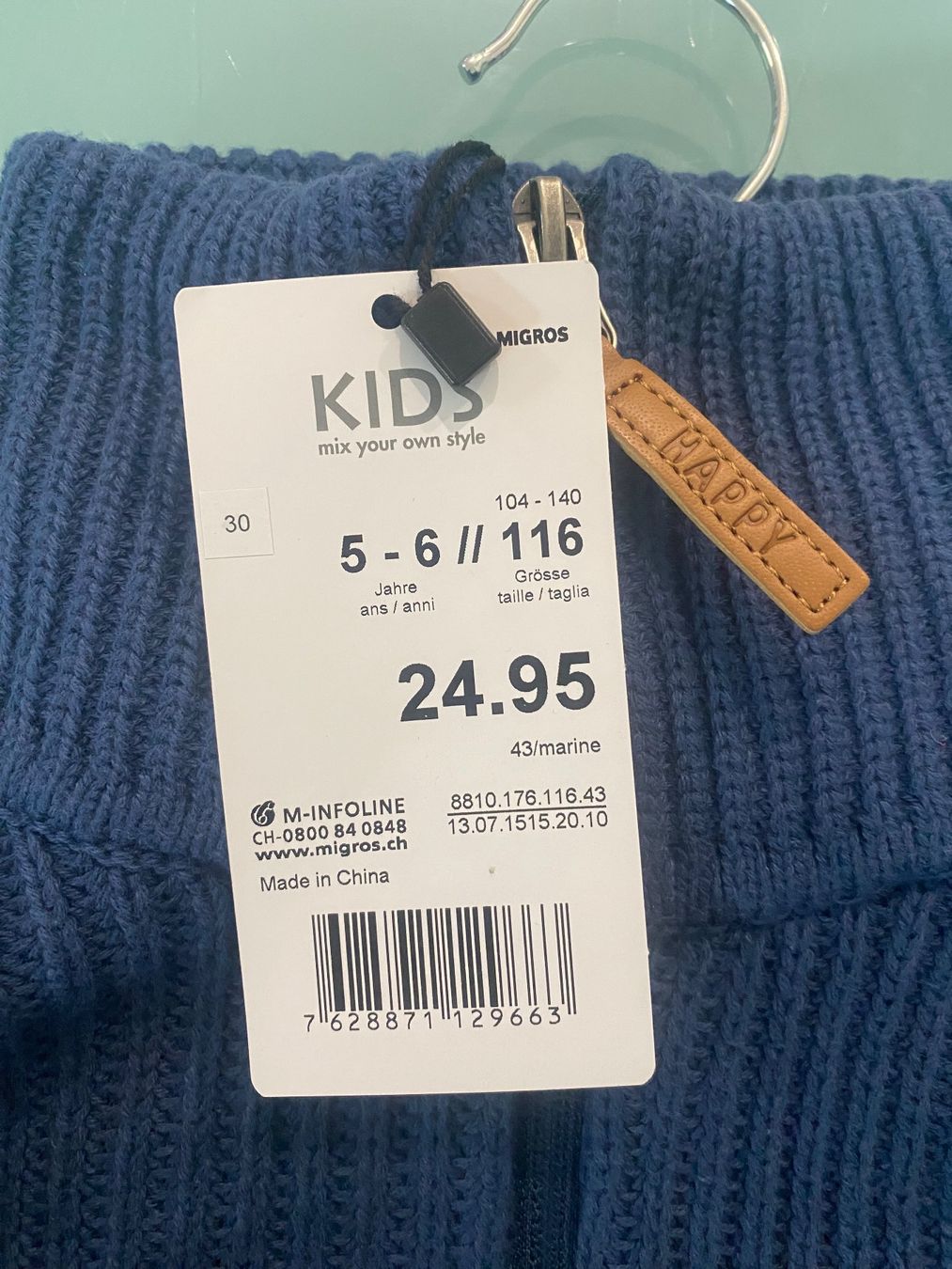 Pullover & Sweatshirts: Kinder Strickpullover Blau Gr. 116 – Neu mit Etikett – Neu und originalverpackt aus Hallau von lagerverkauf_ch 1