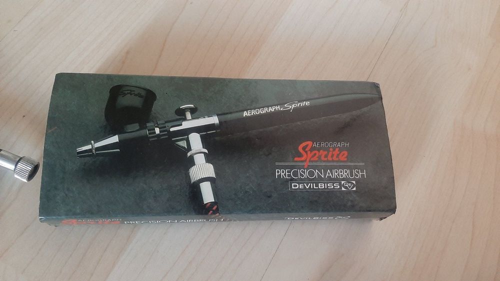 AÉROGRAPHE / DEVILBISS aérographe Super 63 grande tasse reconditionné et amélioré EUR 85,12 - FR
