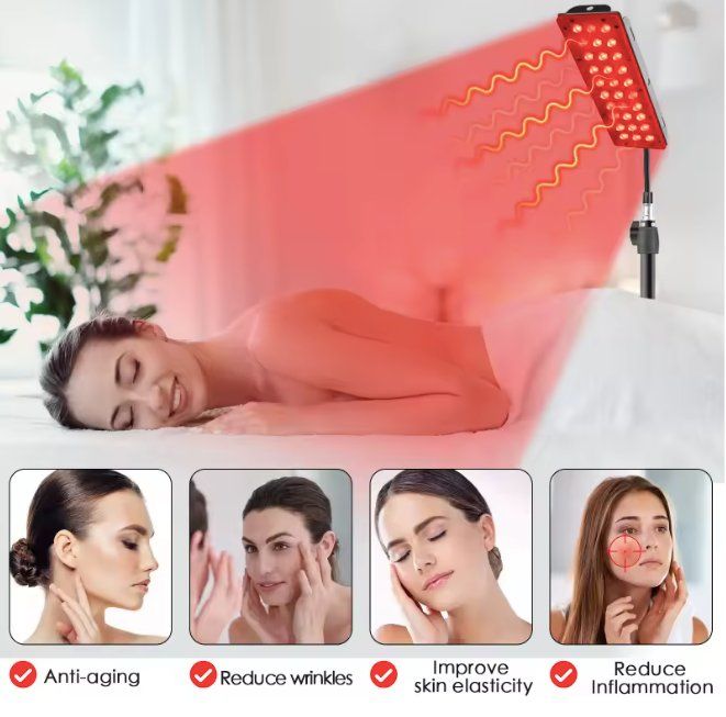Attrezzature mediche: Rotlicht Therapie Panel mit Stativ + Schutzbrille – Nuovo e nell'imballaggio originale da Geneve venduto da Titi2008 3