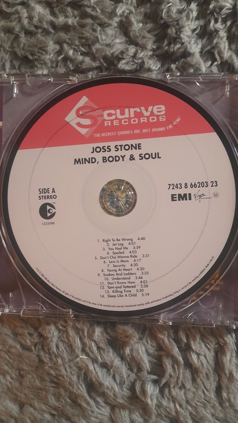 CD: JOSS STONE     MIND BODY AND SOUL    CD – Usato da Wetzikon ZH venduto da Ramones01 2