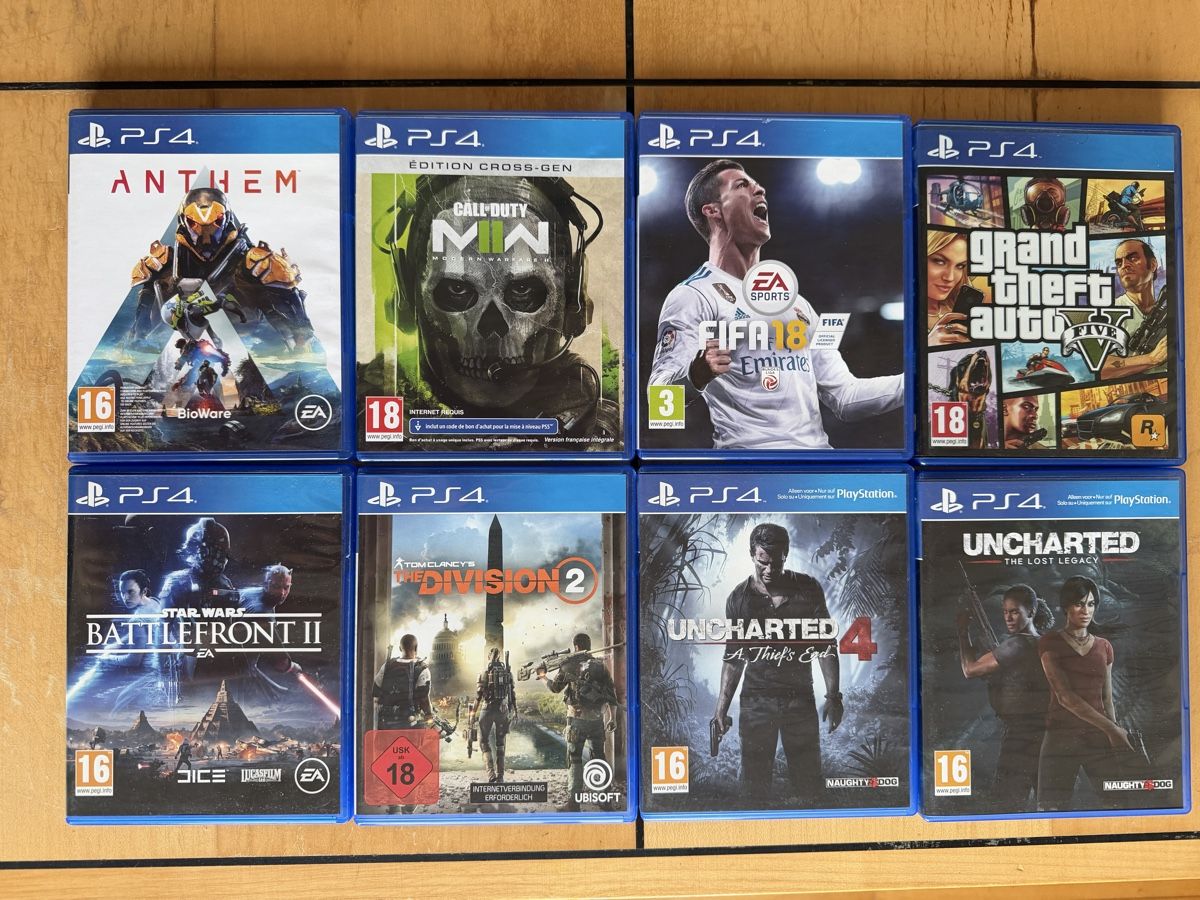 Sony Jeux: PS4 Spielesammlung 8 Stck – D'occasion à Luzern par gabrlstapler
