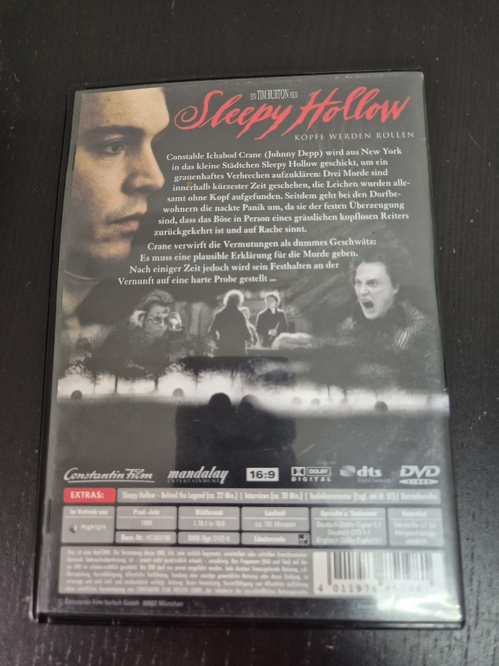 Tutti i DVDs: Sleepy Hollow DVD – Usato da Wald ZH venduto da _Hotarubi_ 1