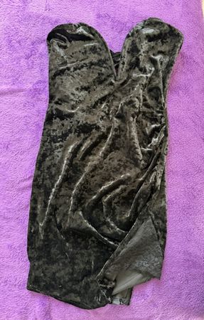 Robe noire velours taille S état neuf