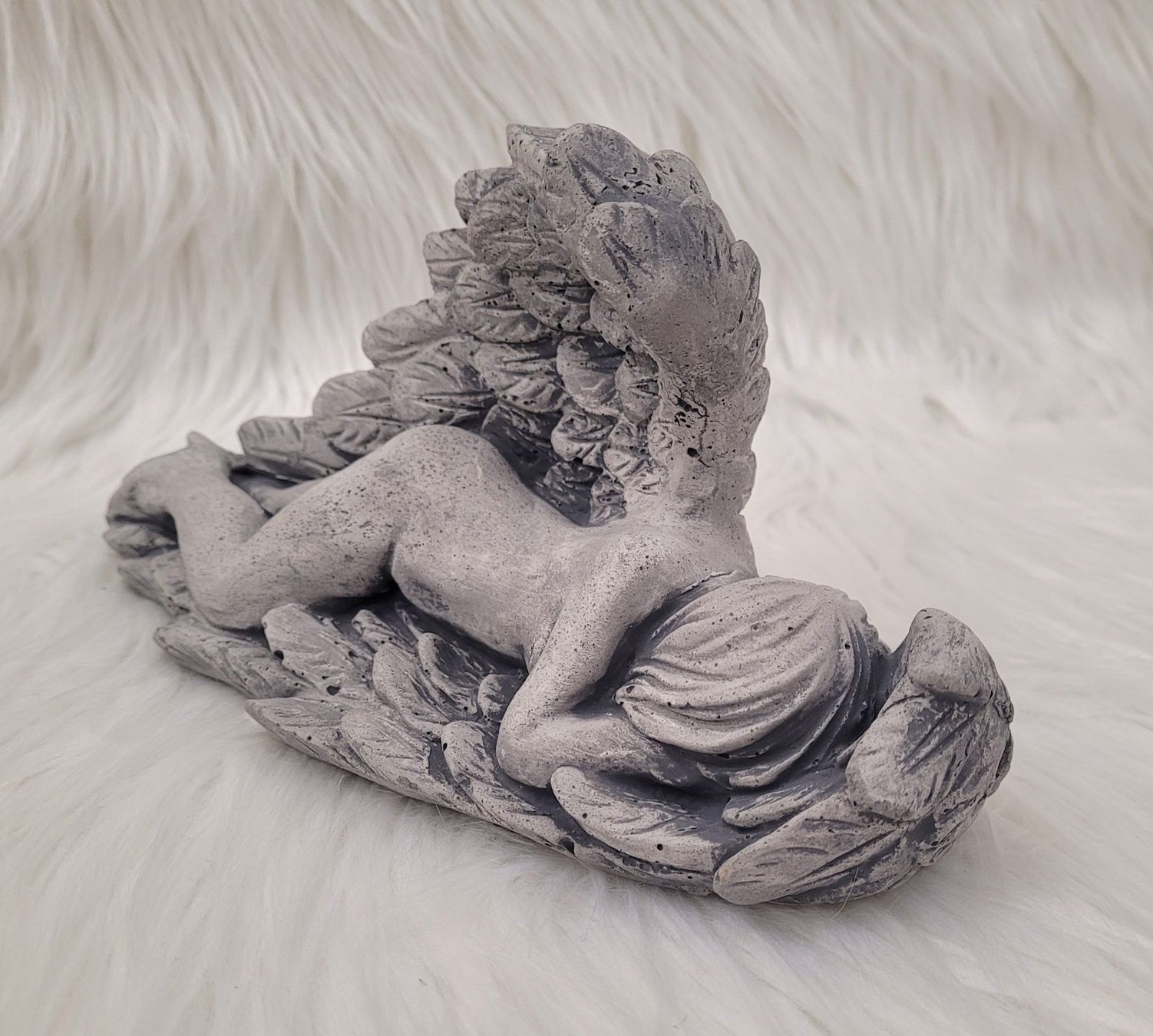 Statuette: Beton Engel  (handgemacht) – Nuovo e nell'imballaggio originale da Wohlen AG venduto da BetonPapierUpcycling 1