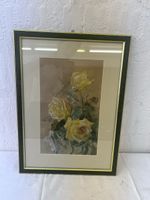 Aquarell Bild ,gelbe Rosen (64)