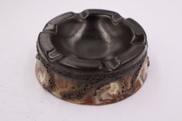 Aschenbecher Handgemacht schön, signiert, Vintage