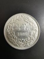 2 Franken 1862 TOP Zustand