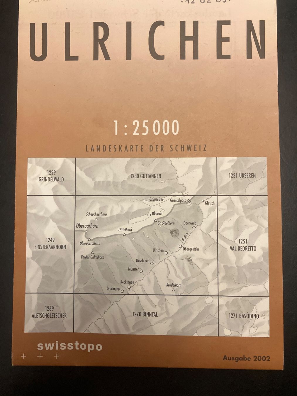 Landkarten & Atlanten: Ulrichen. Landkarte – Gebraucht aus Wangen ZH von day01