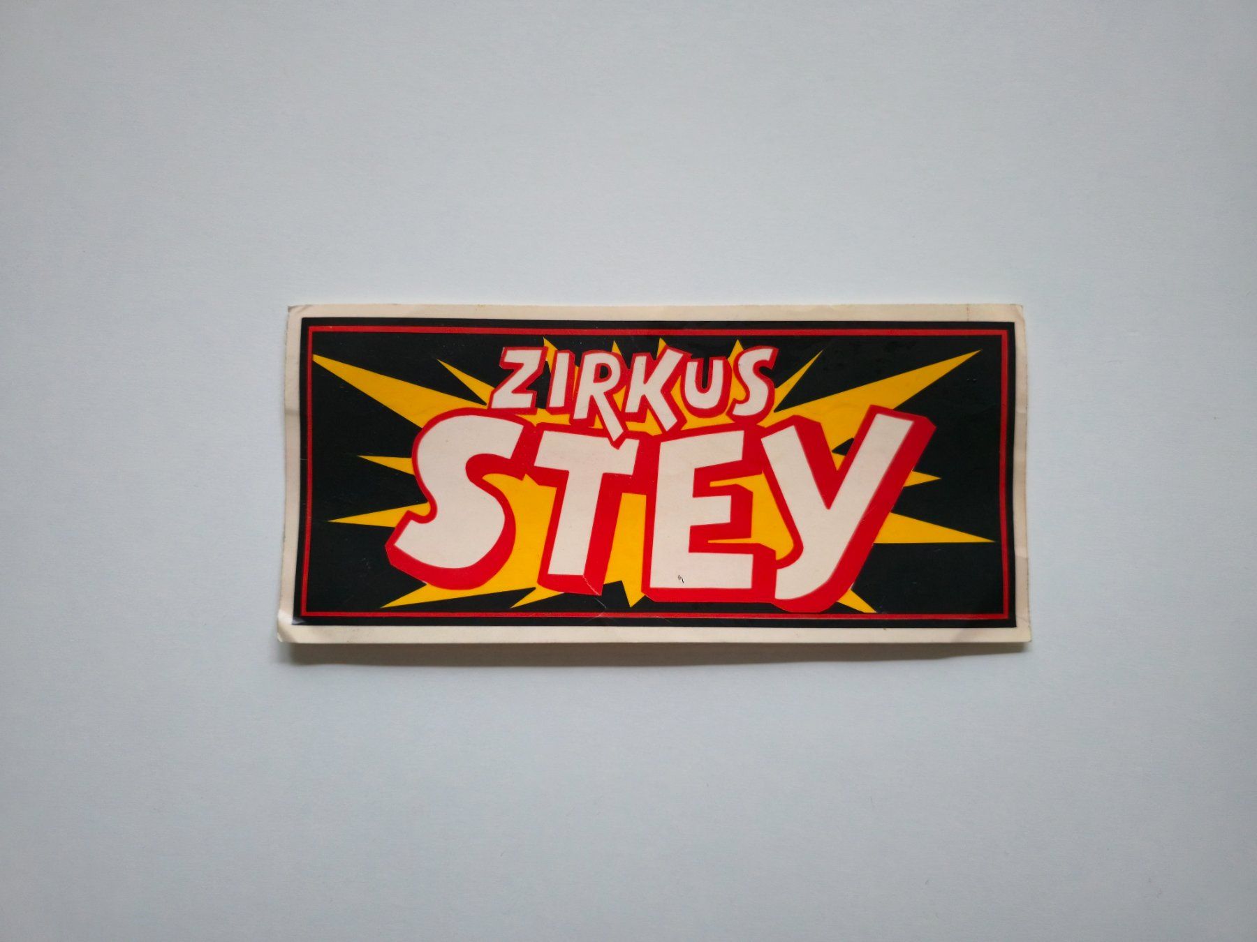 Aufkleber: Alter Zirkus Stey Sticker / Aufkleber – Gebraucht aus Dättlikon von Wundertuete_