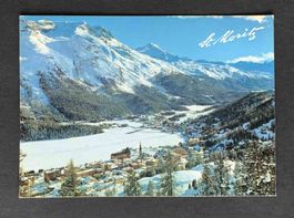AK St Moritz mit Piz Corvatsch