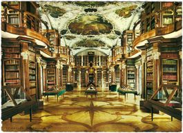 AK St. Gallen Stiftsbibliothek - gelaufen 1967