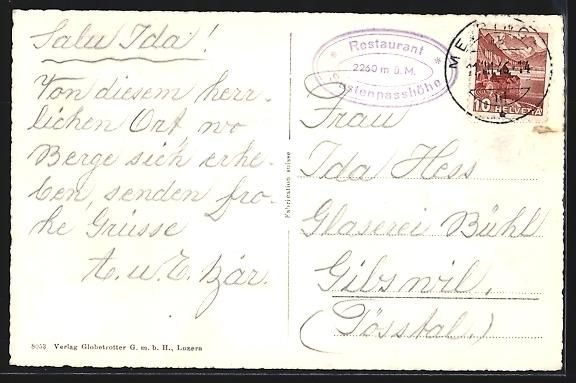 Cartoline postali: Tierberglihütte, Panorama mit Tierberg – Usato da Berlin venduto da bartko-reher 1