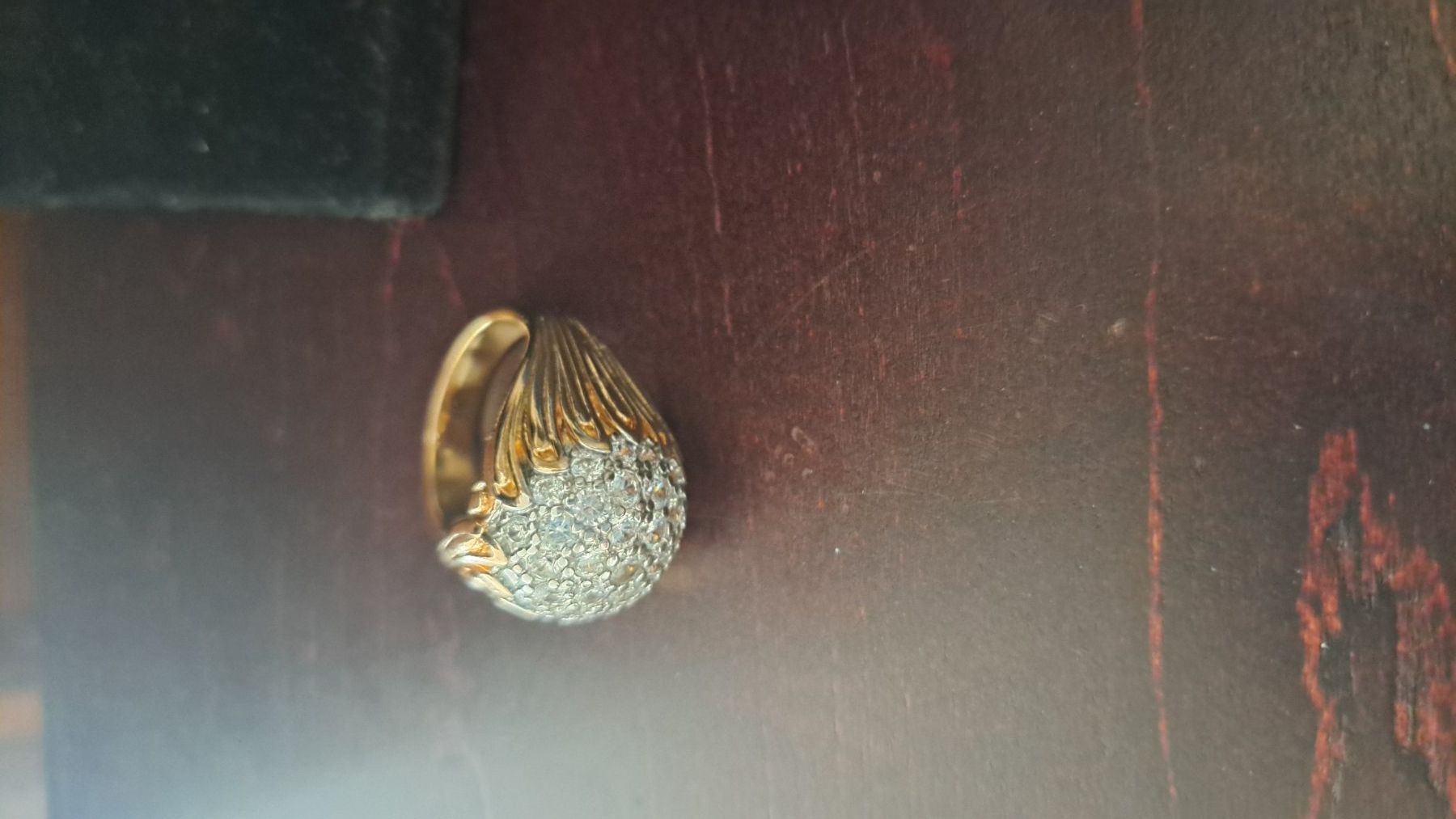 Anelli: bague dorée avec strass - taille 9 – Nuovo (secondo la descrizione) da Chêne-Bourg venduto da n4r_7kyb