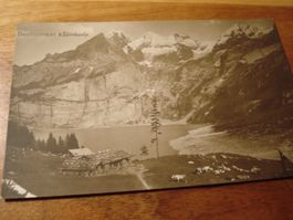 Oeschinensee + Blüemlisalp, um 1940, ungelaufen