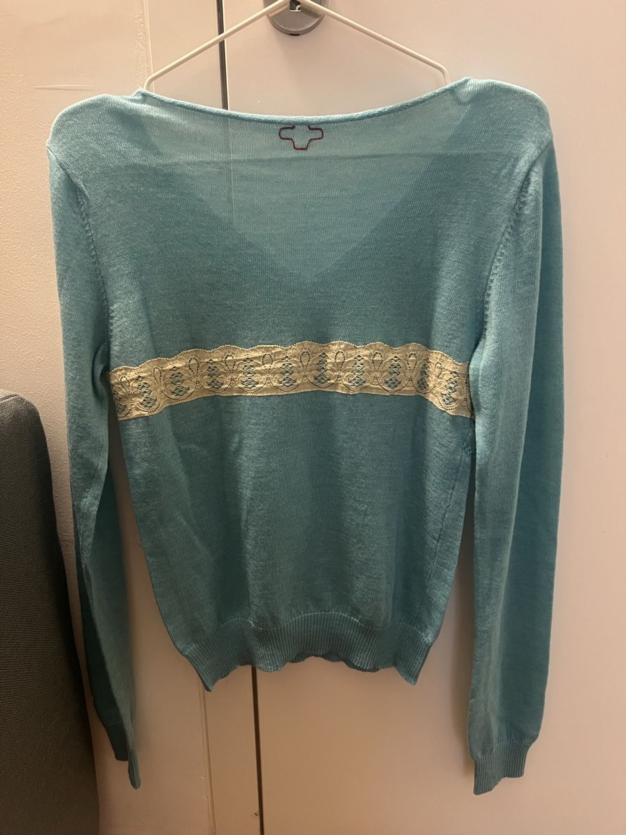 Pullover & Sweatshirts: A.F. Vandevorst Pullover aus Merinowolle mit Spitze  – Gebraucht aus Ebmatingen von dartim 4