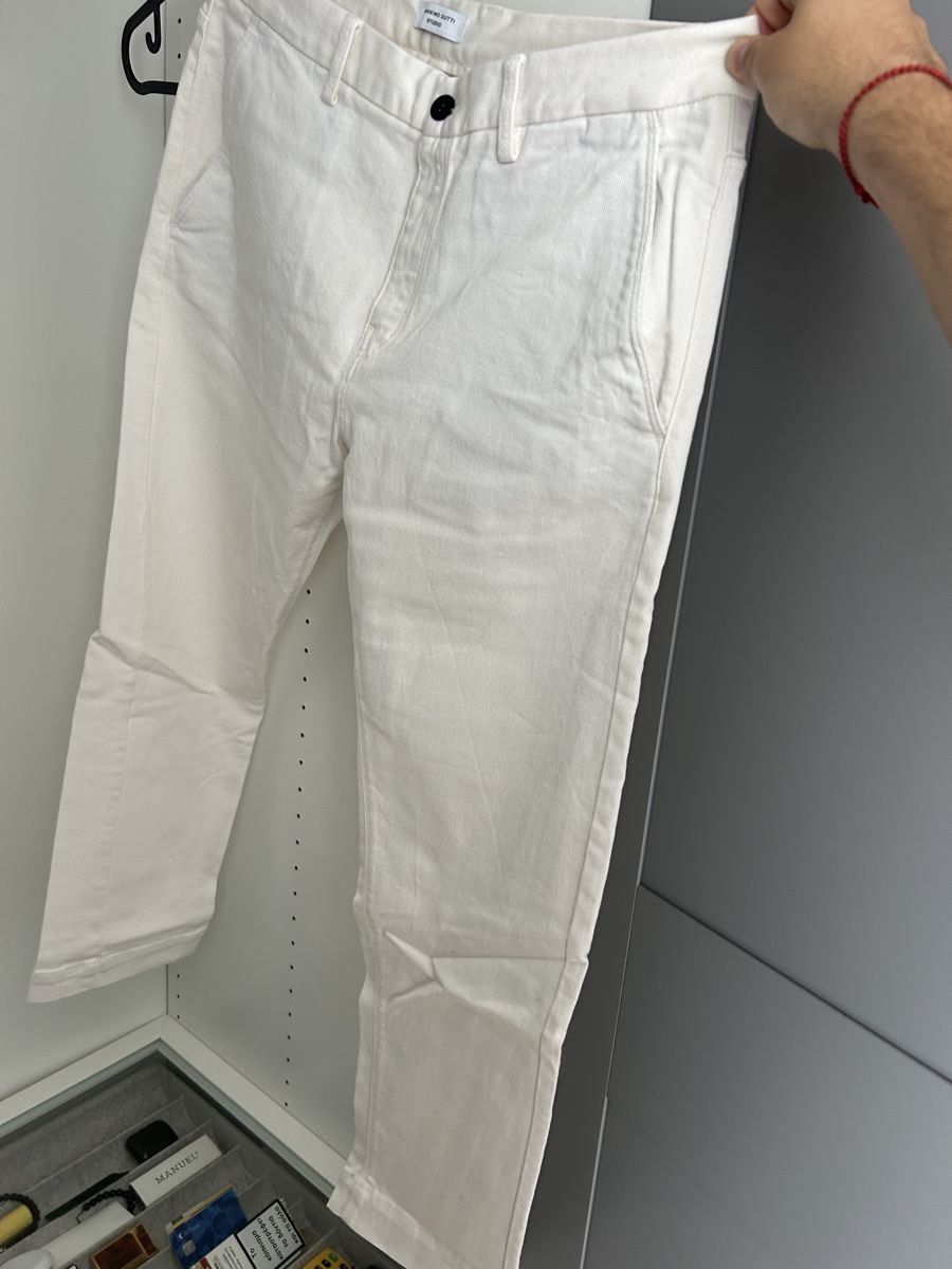 Massimo Dutti Jeans: Massimo Dutti Studio straight fit Hose, weiss, Gr. 44 – Usato da Bülach venduto da INO_ 2