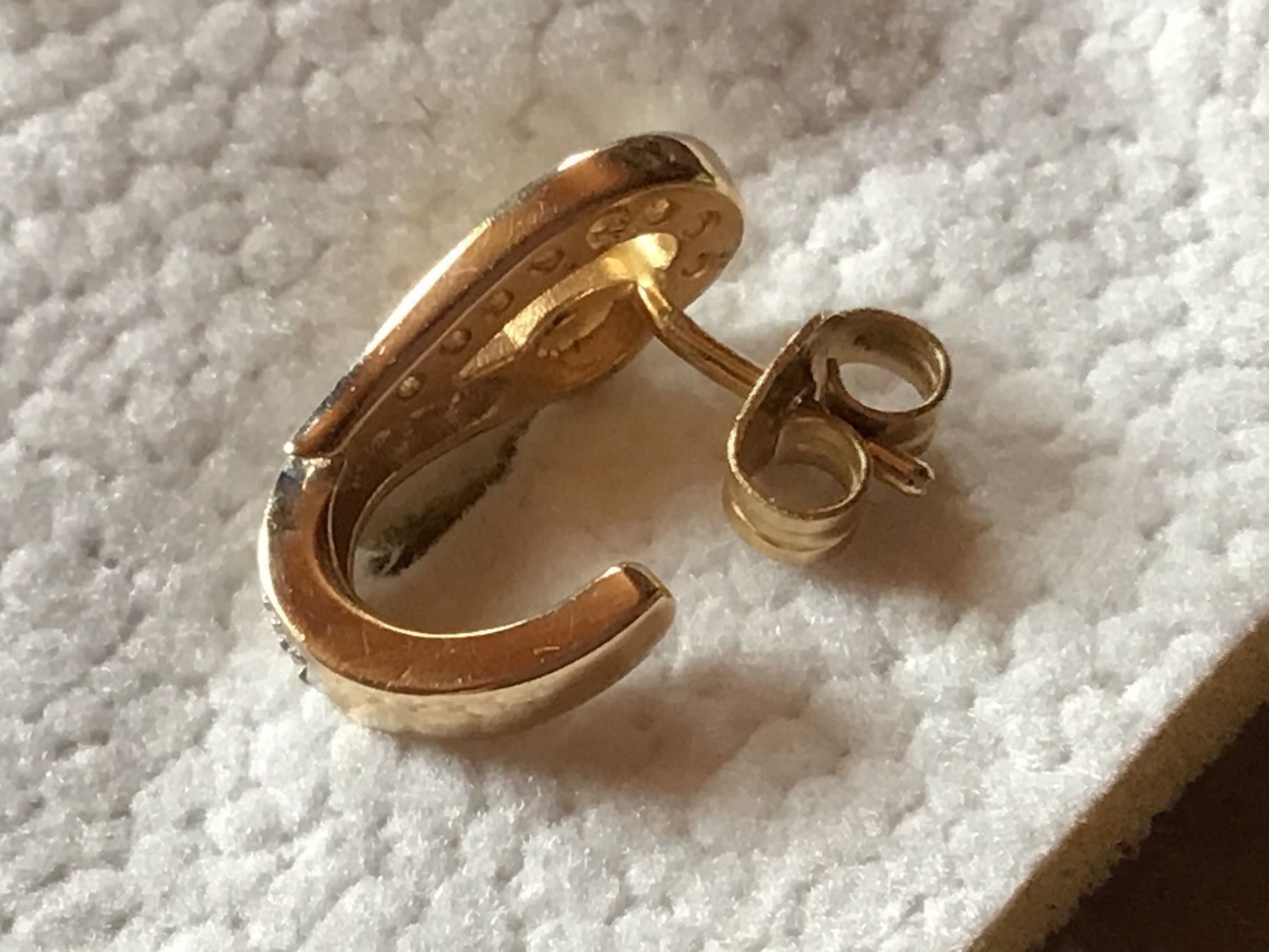 Ohrringe & -stecker: Massive Gold Diamant Ohrstecker – Gebraucht aus St. Gallen von Goldlilly 4