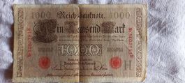 Original Reichsbanknote 1000 Mark