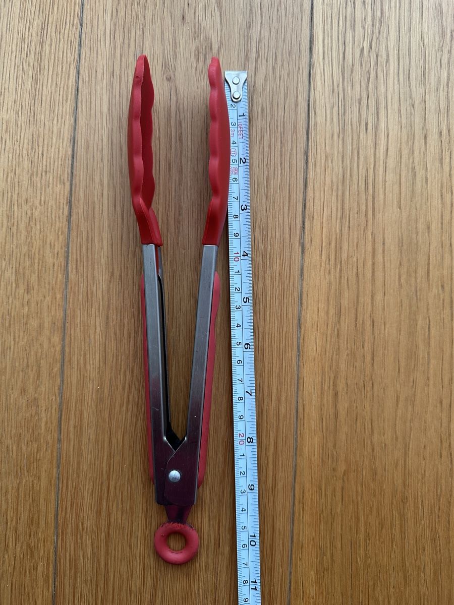 Küchengeräte: Red Silicone & Stainless Steel Tongs – Gebraucht aus Gattikon von Sarahs_Schatzkammer 3