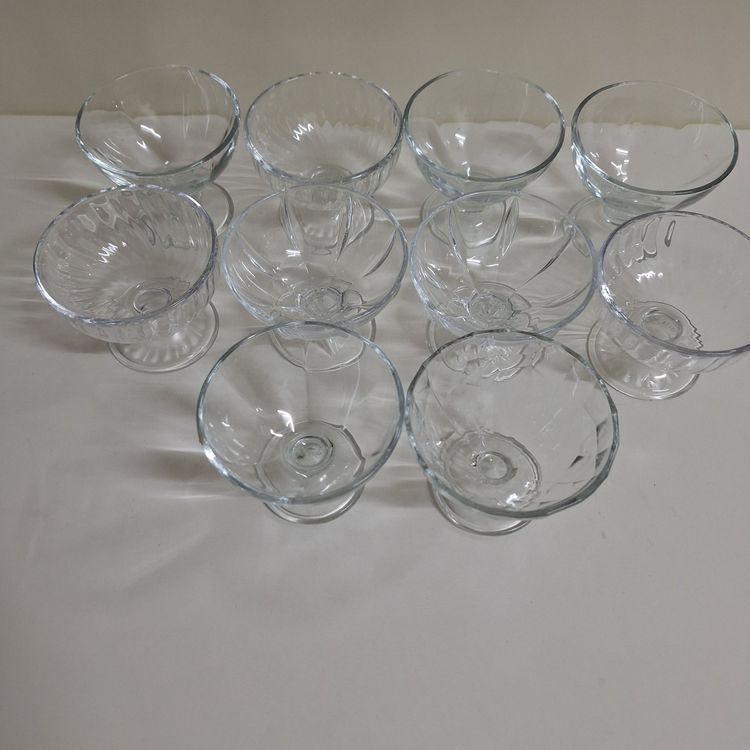 12er Set Dessertgläser 200 Ml Aus Glas – Eisbecher Gläser Transparente Dessertschalen Spülmaschinenfest Für Tiramisu