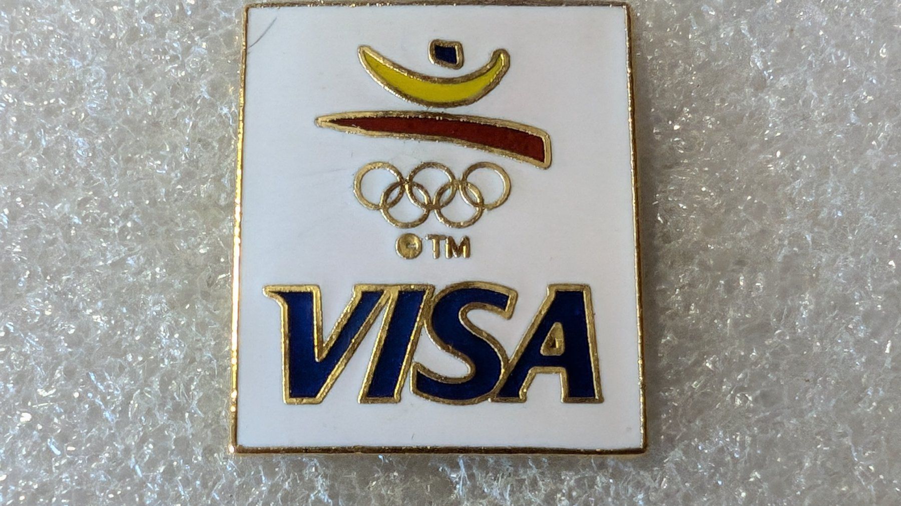 Placchette & Badge: Ansteckpin 212: Olympia x Visa – Usato da Oppligen venduto da Pin-Fall-Shop