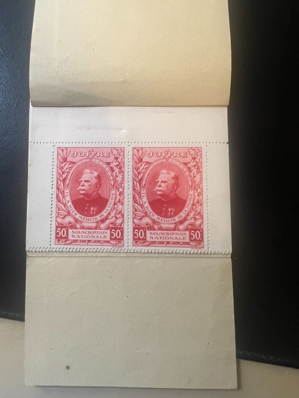 Alle Briefmarken: () carnet de 10 vignettes Monument Joffre 1929** – Gebraucht aus Lausanne von ffhoud 1
