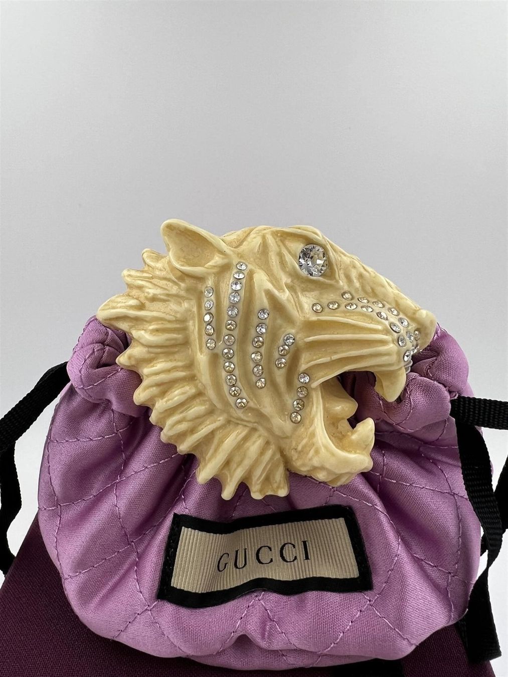 Gucci Spille & Fermagli: GUCCI Brosche Rajah Tiger Ivory – Nuovo (secondo la descrizione) da Zürich venduto da luxtrade