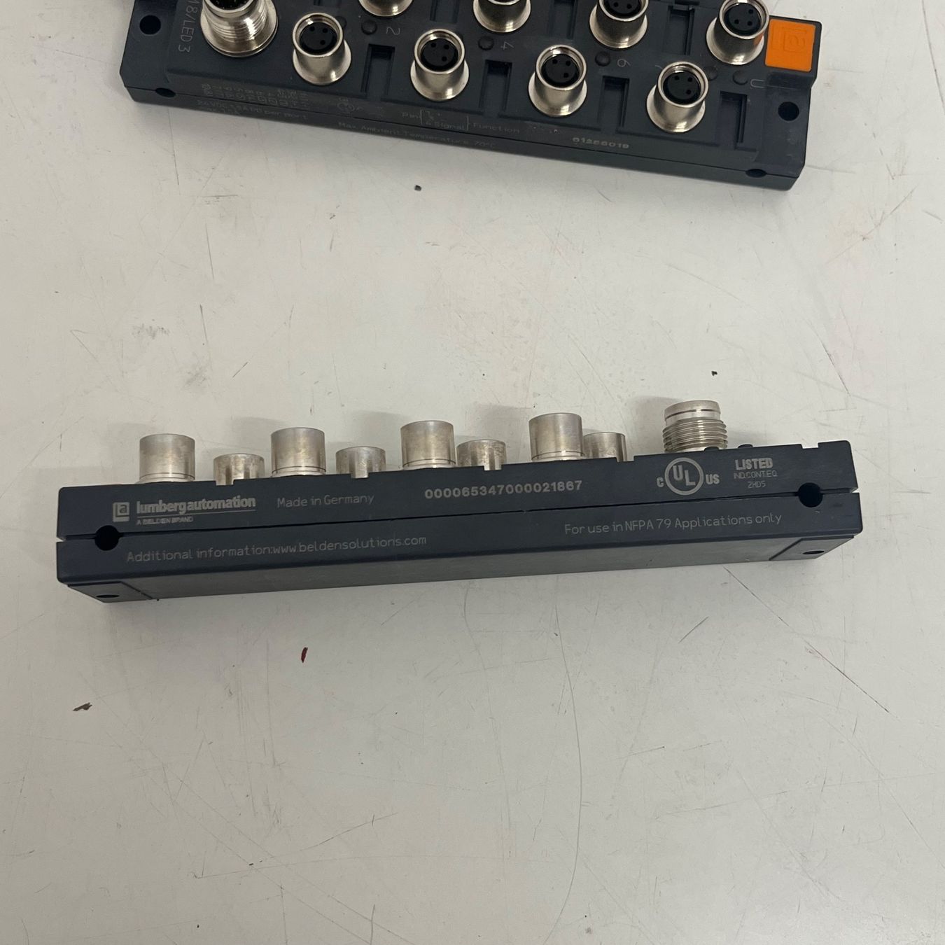 Accessori da laboratorio: Lumberg ASBSM8/Led 3 Sensor/Actuator Verteilerbox – Usato da Niederdorf venduto da LeptonAG_Labor 2