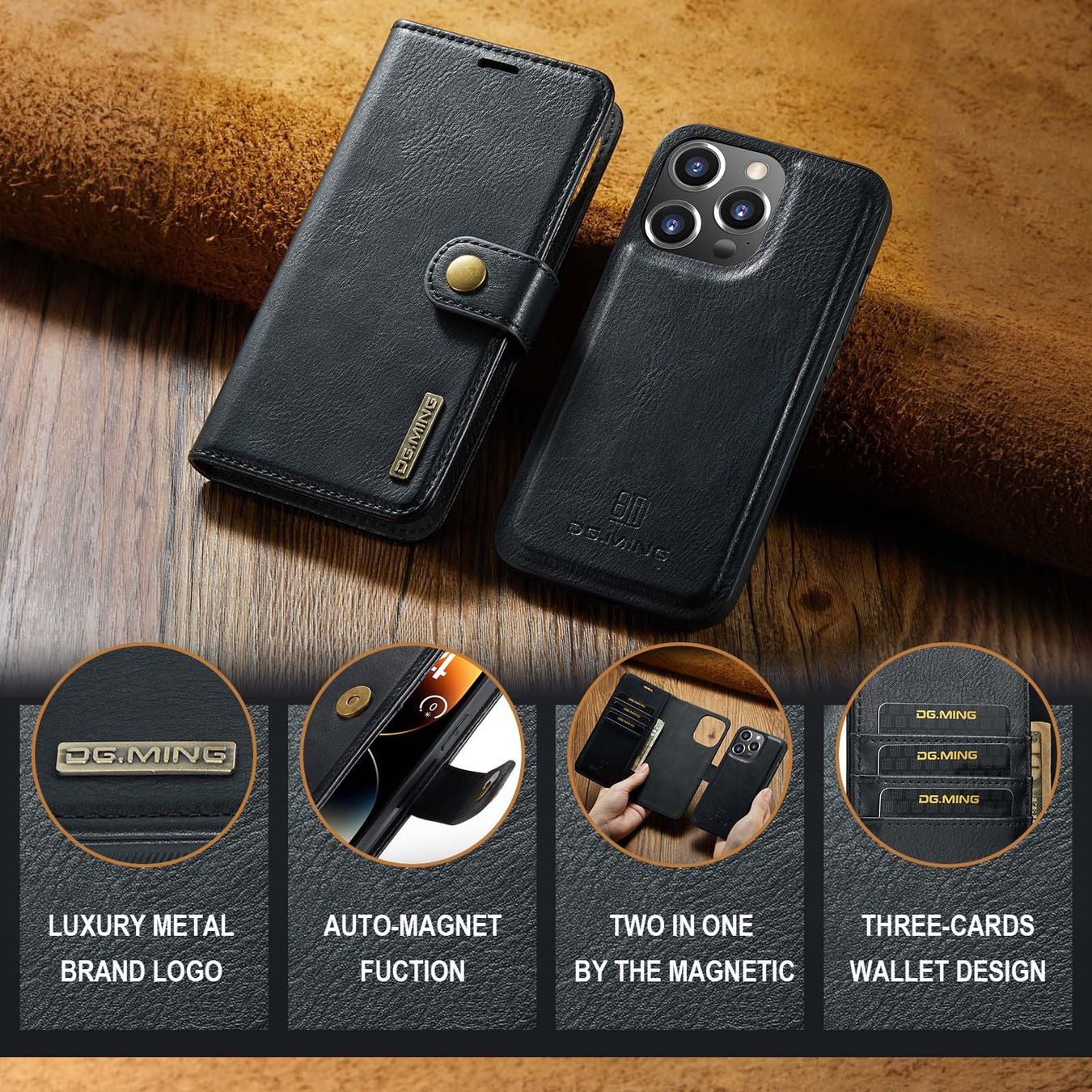 Cover & Protezioni schermo: iPhone 15 pro max - Portefeuille détachable coque solide – Nuovo e nell'imballaggio originale da Morges venduto da DigiAC 2