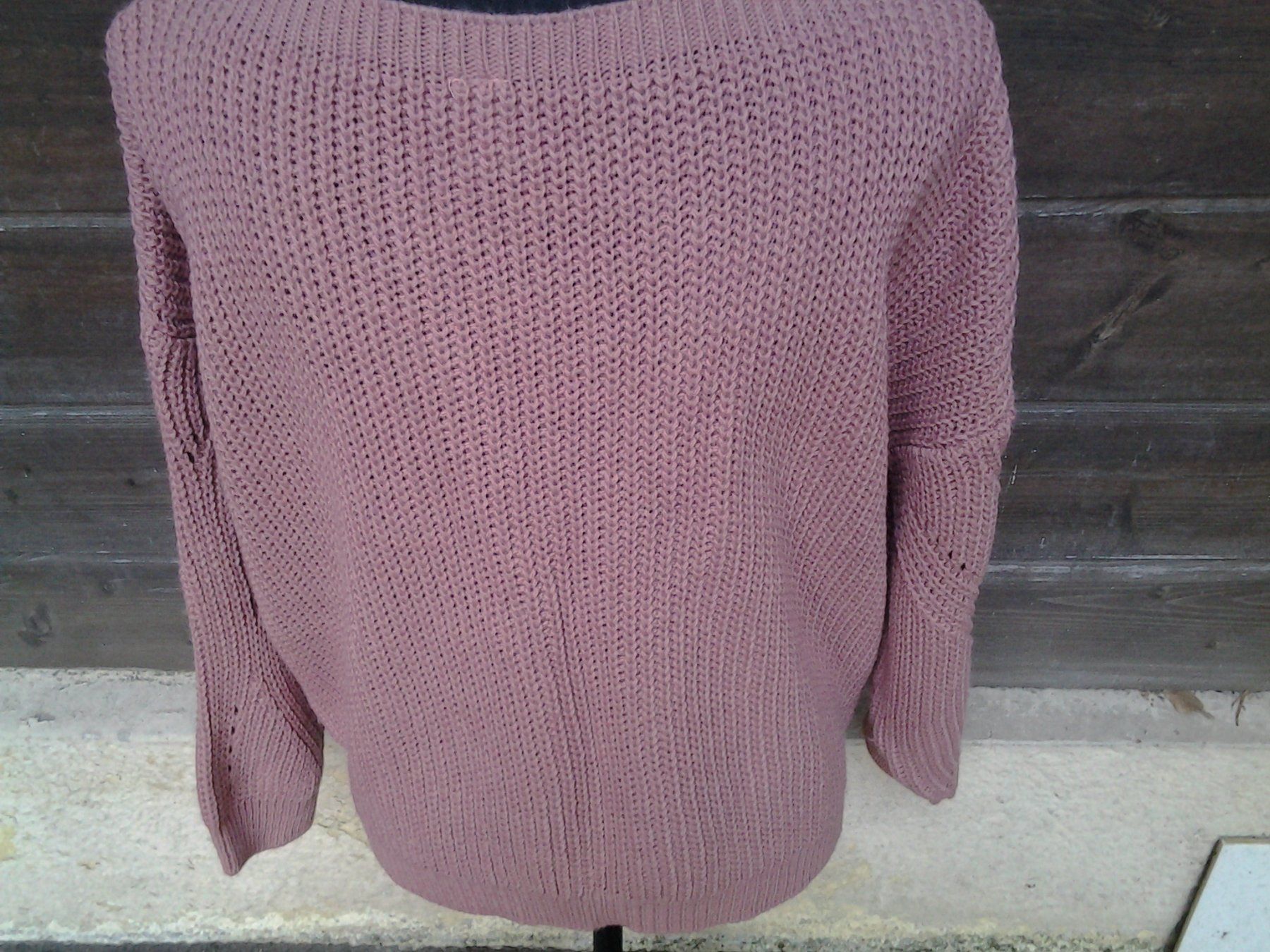 Zebra Pullover & Sweatshirts: Pull Zebra avec mailles ajourées, taille L vieux rose – Neu (gemäss Beschreibung) aus MEYRIN von nf69 2