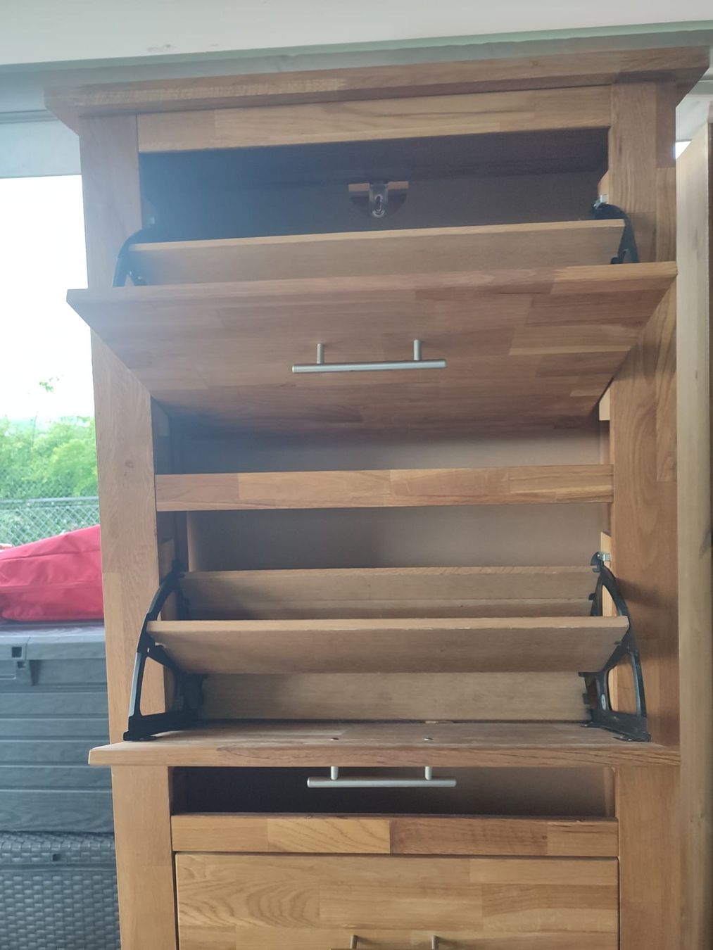 1x Schuhschrank JYSK Royal Oak, Eiche massiv, ab 1 CHF!!! (Gebraucht) in Geuensee für CHF 51 – nur Abholung auf Ricardo kaufen
