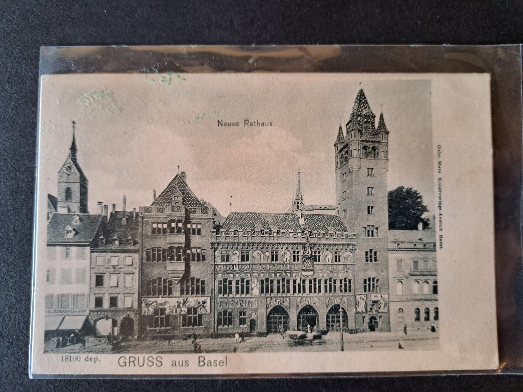 Ansichtskarten: Ancienne CP de Bâle  - Neues Rathaus 1920 – Gebraucht aus Pailly von jme99