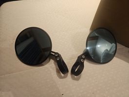 Motorcycle Handlebar End Mirrors Black Set of 2