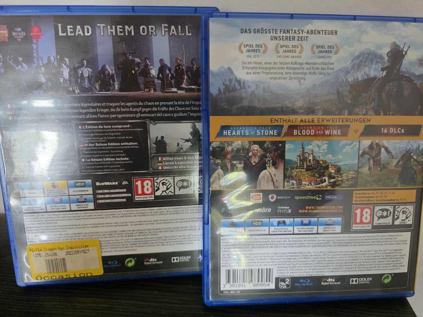 Giochi: The Witcher 3 & Dragon Age Inquisition Deluxe PS4 – Nuovo (secondo la descrizione) da Dietikon venduto da ninuzzo28 1
