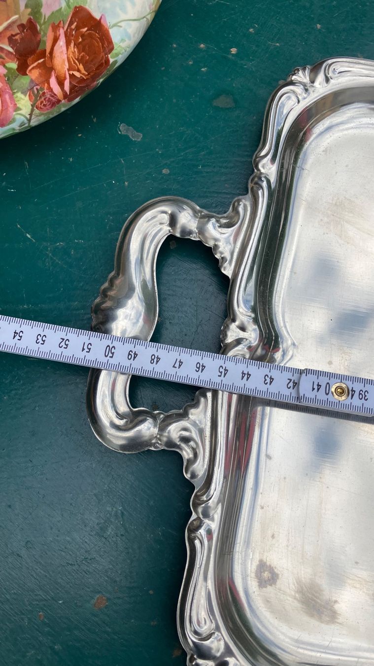 Piatti di portata: Plateau de service Inox vintage Servier Tablett – Usato da St-Cierges venduto da LeRegain 4