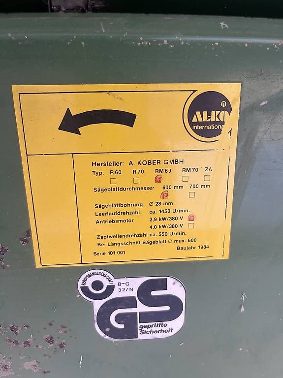 Sägen: ALKO Brennholzfräse – Gebraucht aus Schneisingen von D.R212 2