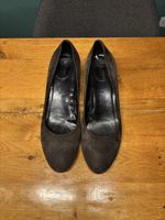 Pumps chocolate daim T42