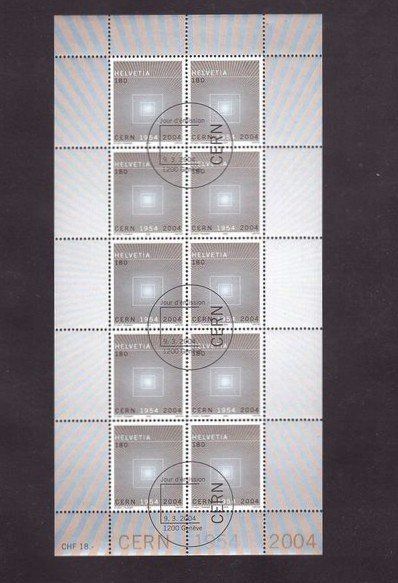 Tous les timbres: 2004 Kleinbogen 50Jahre CERN aus ABO** – D'occasion à Rheinau par loxis