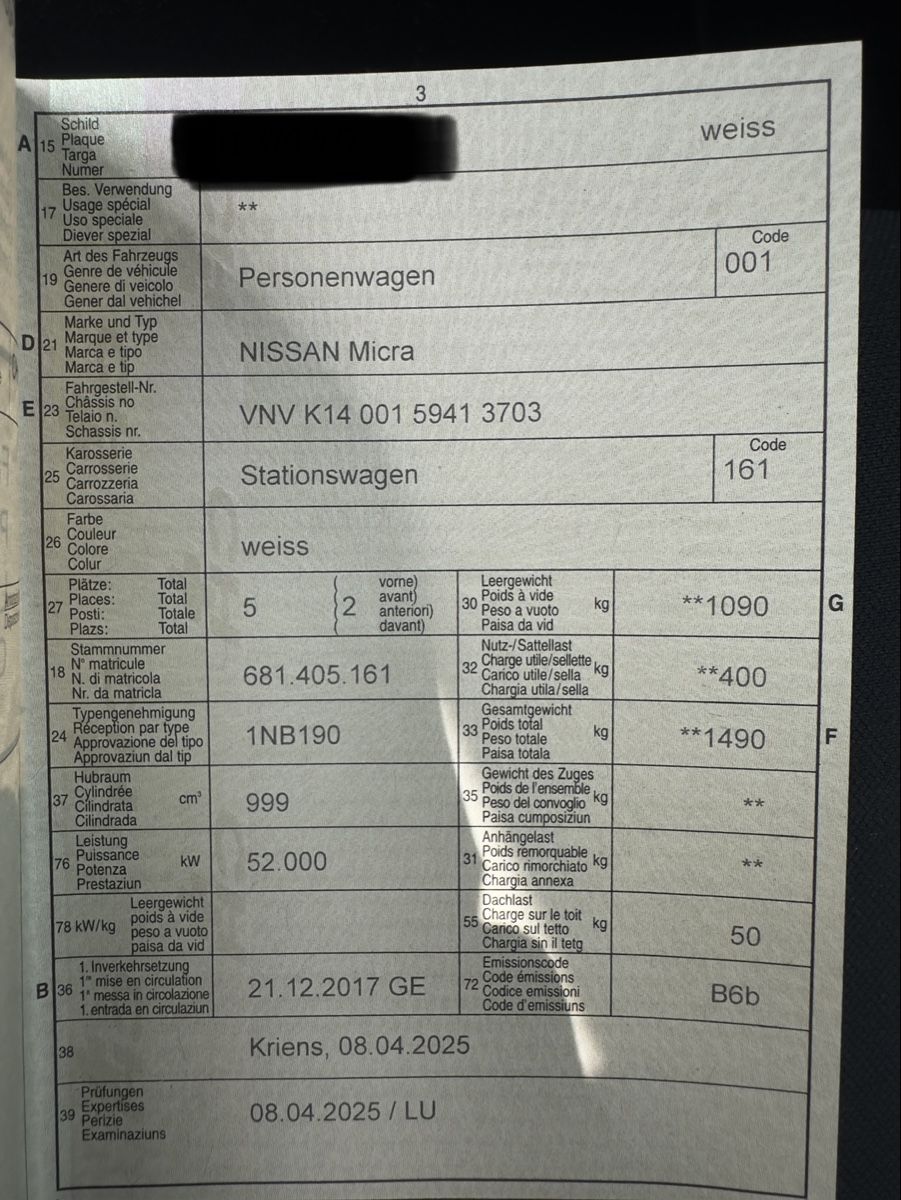 Nissan Automobili: Nissan Micra K14 – Nuovo (secondo la descrizione) da Madiswil venduto da jul_65nm 5