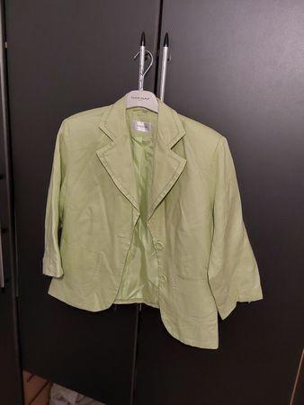 Veste printemps-été, taille 42, vert pastel